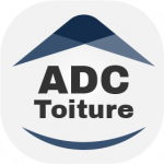 Logo de couvreur ADC TOITURE